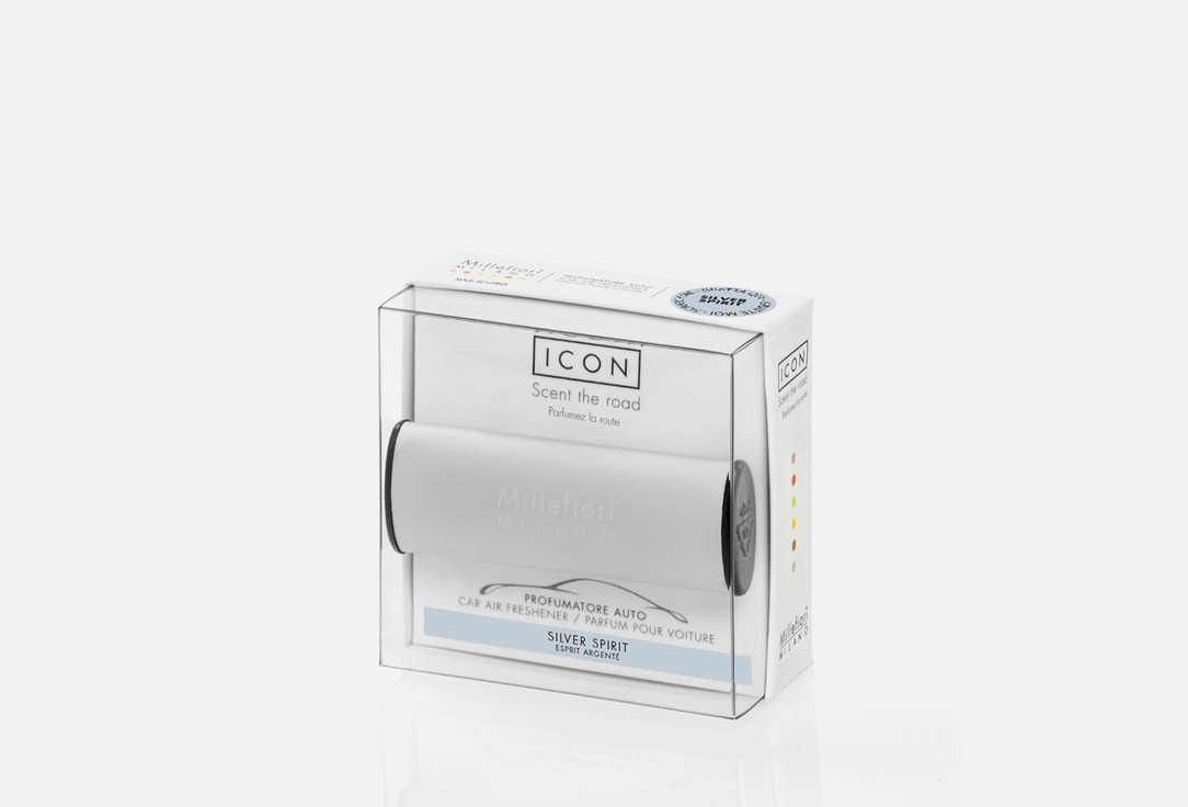 

Ароматизатор автомобильный MILLEFIORI MILANO, CAR AIR FRESHENER ICON "CLASSIC" SILVER - SILVER SPIRIT 1 шт