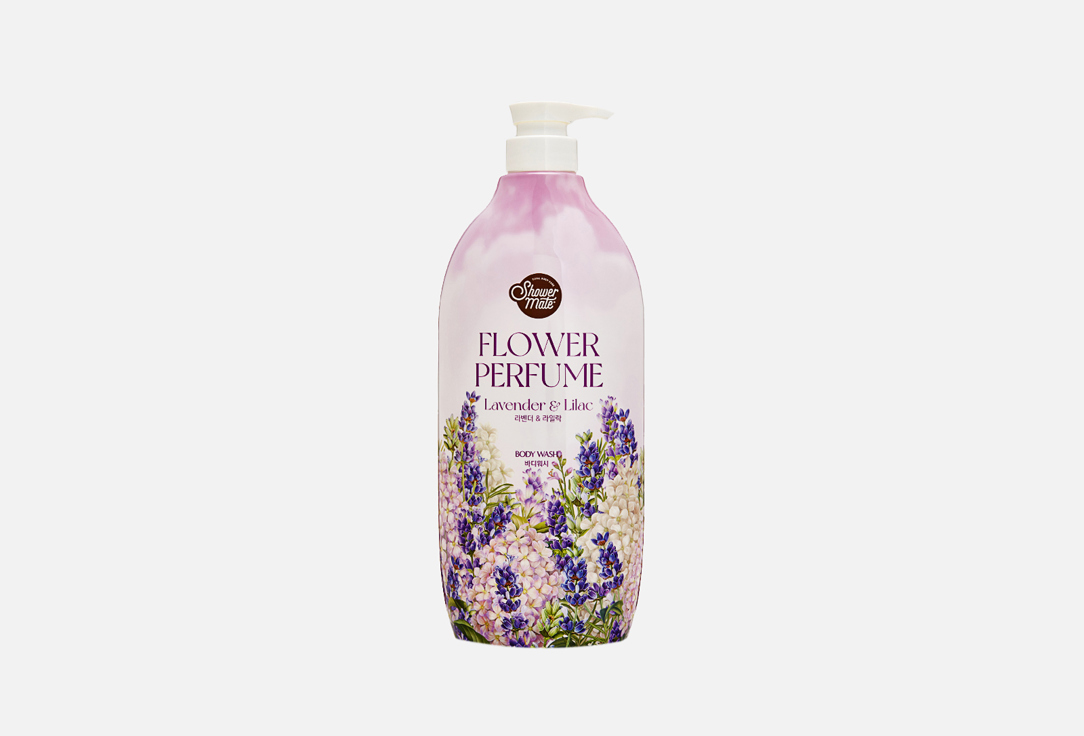kerasys гель для душа лаванда для всех типов кожи 900 мл kerasys shower mate Гель для душа KERASYS Flower Perfume Purple Flower Body Wash 900 мл