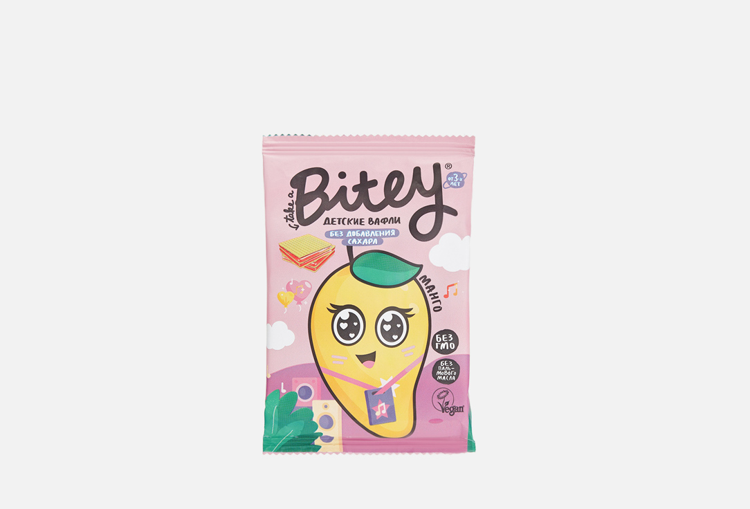 

Вафли фруктово-овощные TAKE A BITE, МАНГО-МОРКОВЬ 35 г