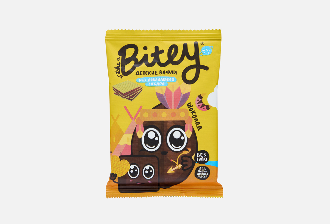 Изображение товара Полезные вафли Take a Bite Шоколад 35 г натуральный перекус для детей