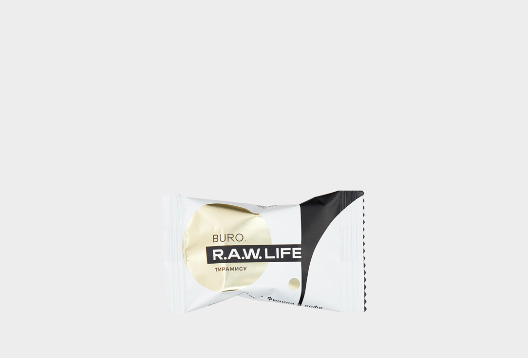 Конфета R.A.W. LIFE Тирамису Buro 1 шт жевательная конфета meller со вкусом тирамису 38 г