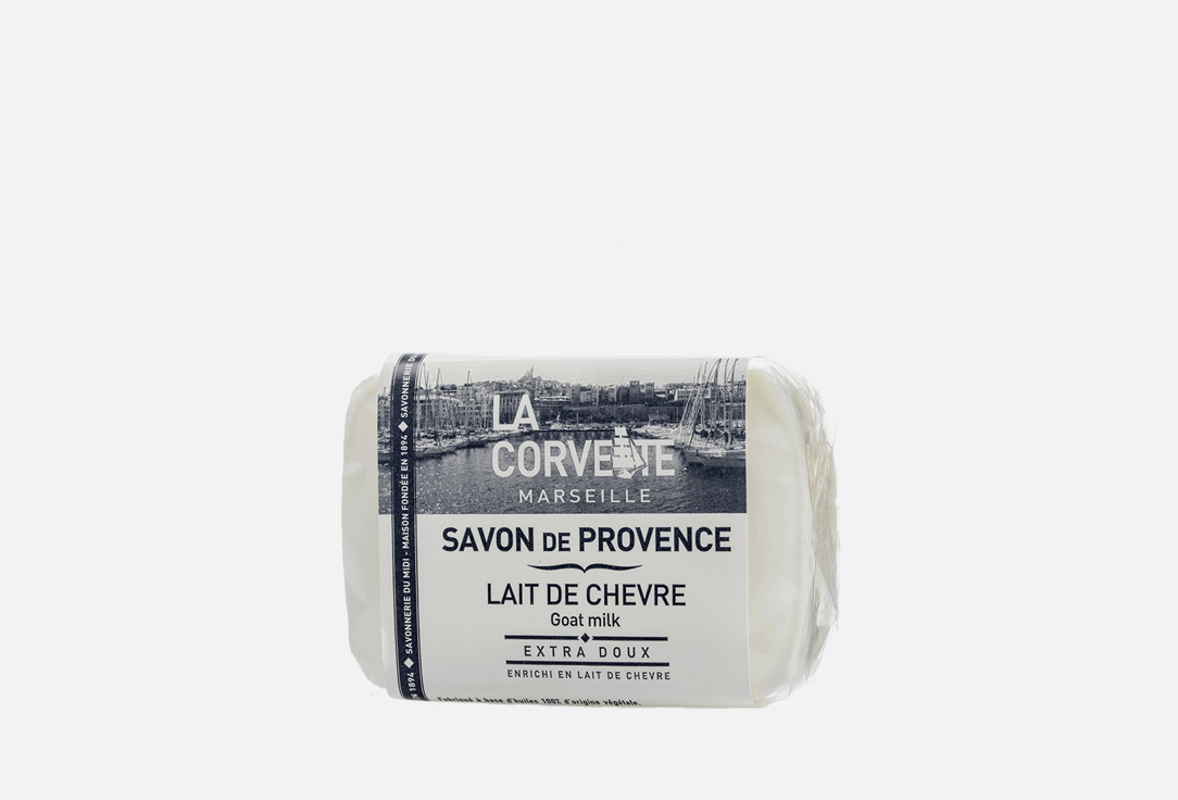 Прованское туалетное мыло  La Corvette Savon de Provence LAIT DE CHEVRE 