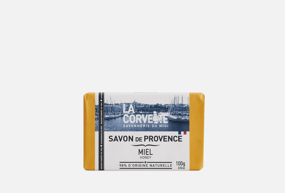 Прованское туалетное мыло LA CORVETTE Savon de Provence MIEL 100 г мыло медовое 110г крымские сказки