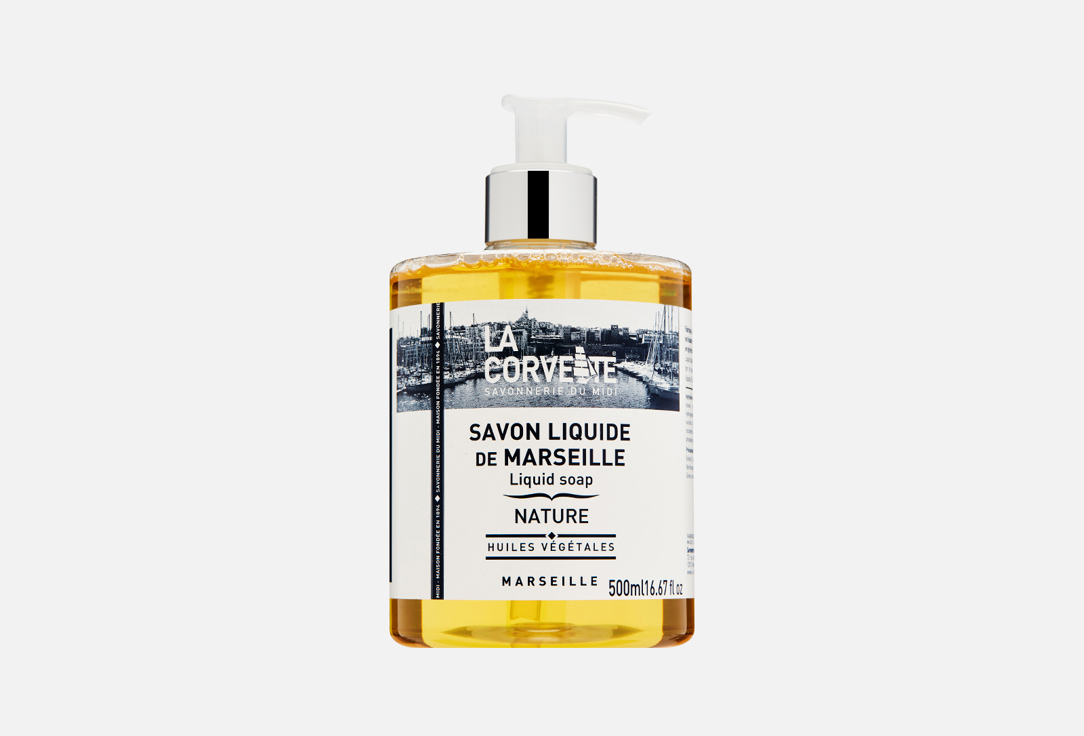 Жидкое мыло из Марселя LA CORVETTE Savon liquide de Marseille NATURE 500 мл
