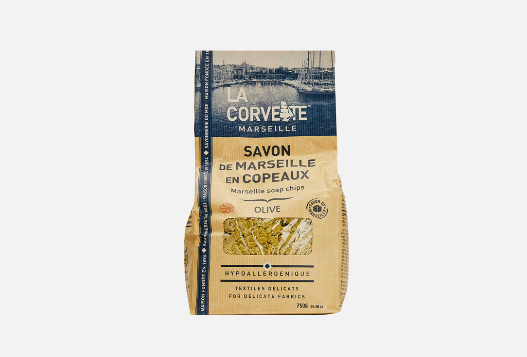 Марсельское оливковое мыло La Corvette стружка 