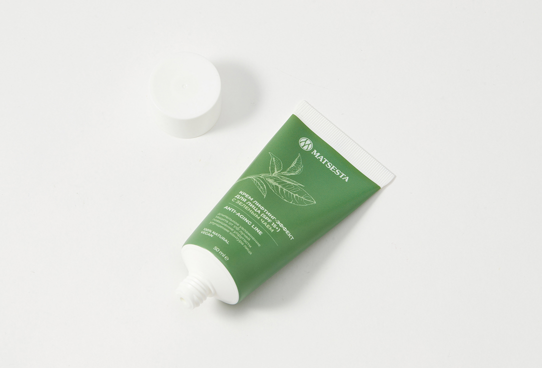 Крем для лица SPF 15+ Matsesta with green tea 