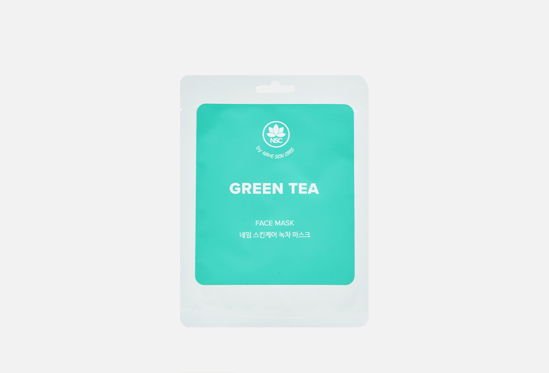 

Тканевая маска для лица с Зеленым чаем NAME SKIN CARE, Sheet Face Mask GREEN TEA 1 шт