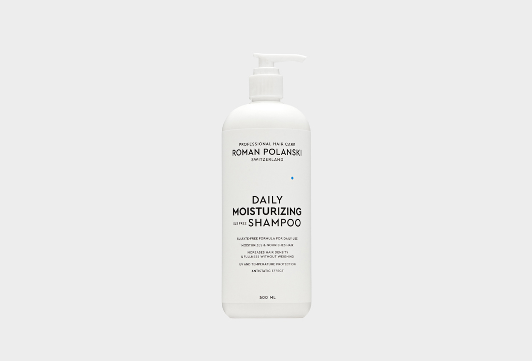 Увлажняющий шампунь ROMAN POLANSKI Daily Moisturizing SLS Free Shampoo 500 мл шампуни roman polanski профессиональный шампунь для сухих волос ежедневного применения