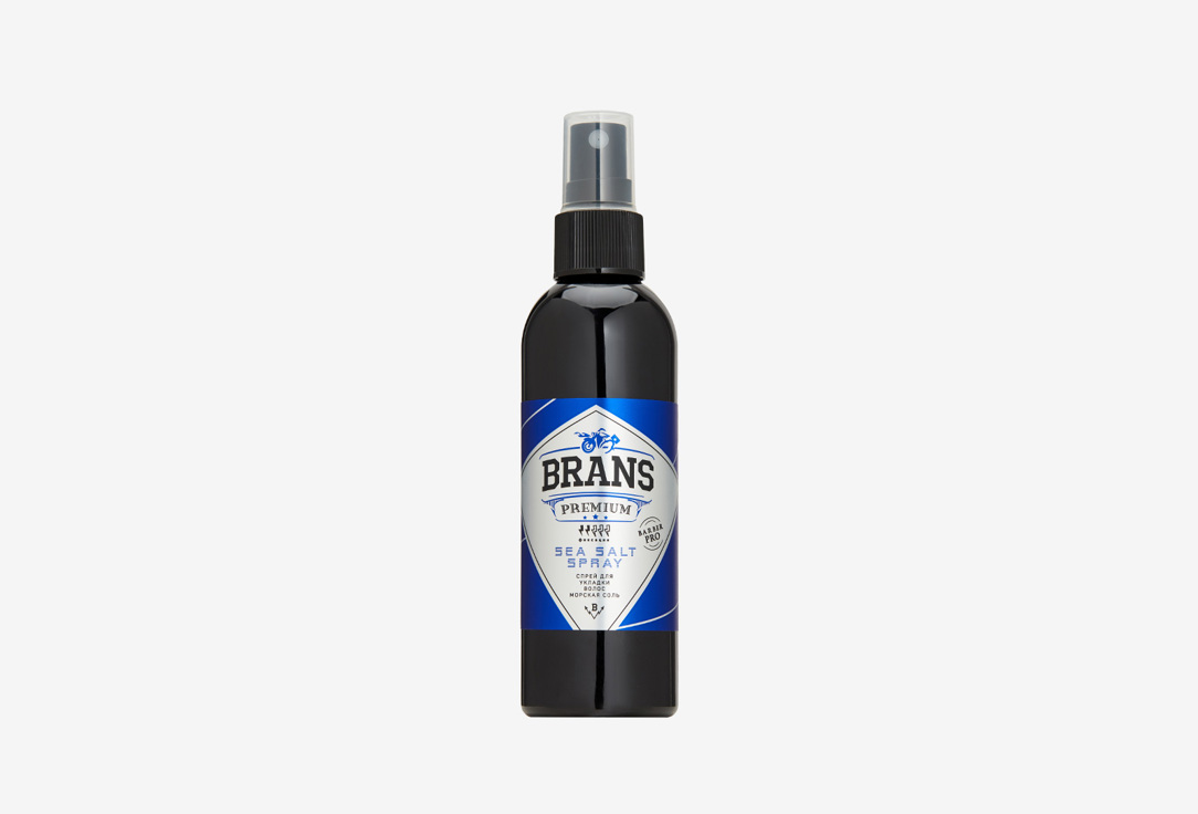 Спрей для укладки волос Морская соль BRANS PREMIUM Sea salt spray 100 мл brans premium sea salt spray спрей для укладки волос морская соль 250 мл