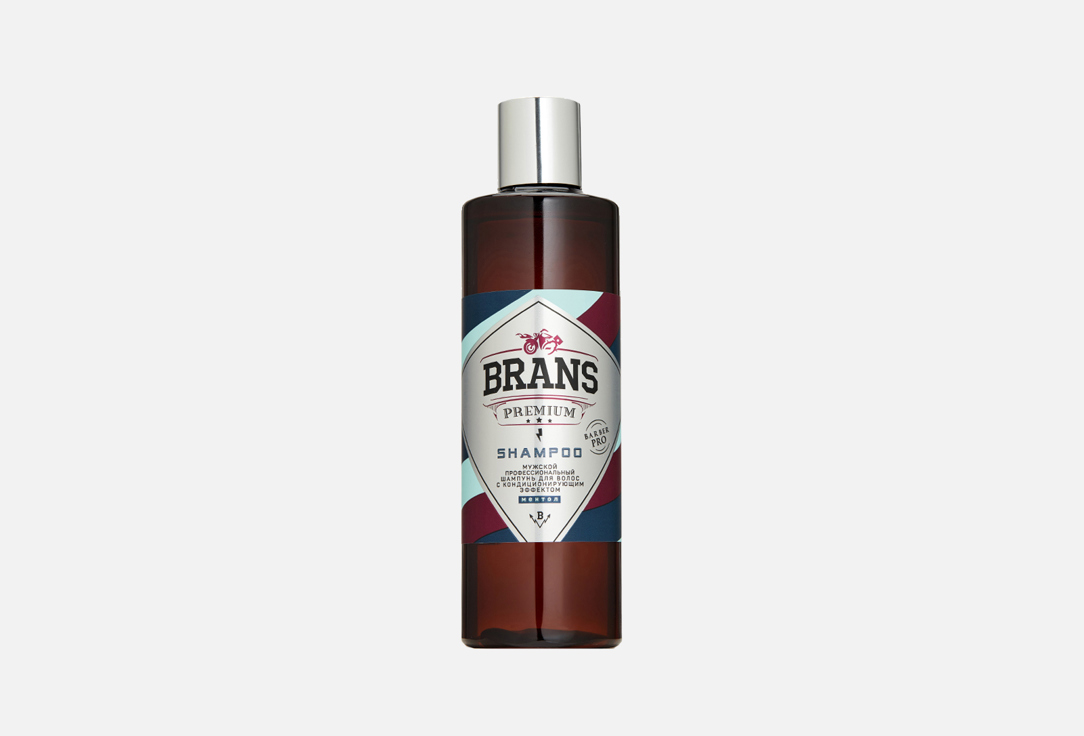 Мужской профессиональный шампунь для волос с кондиционирующим эффектом BRANS PREMIUM Shampoo 250 мл фото