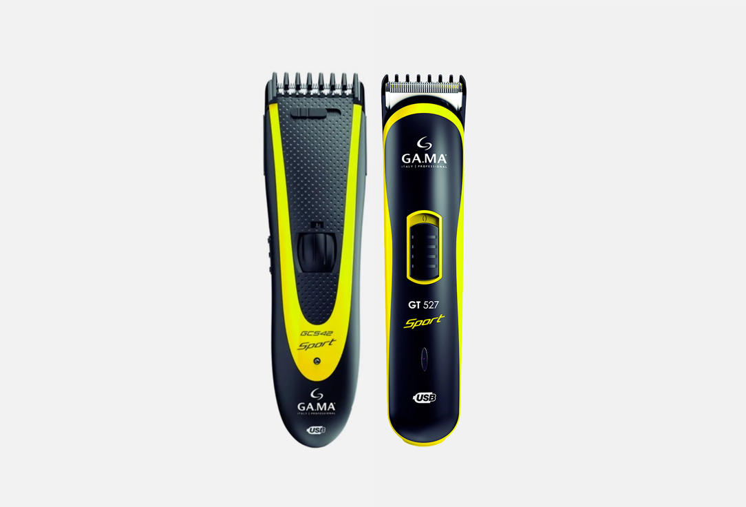 Набор для стрижки волос GA.MA Машинка GC542 SPORT - HF + триммер GT527 SPORT - HF 1 шт беспроводной перезаряжаемый триммер для волос для мужчин машинка для стрижки волос профессиональная машинка для стрижки волос триммер д
