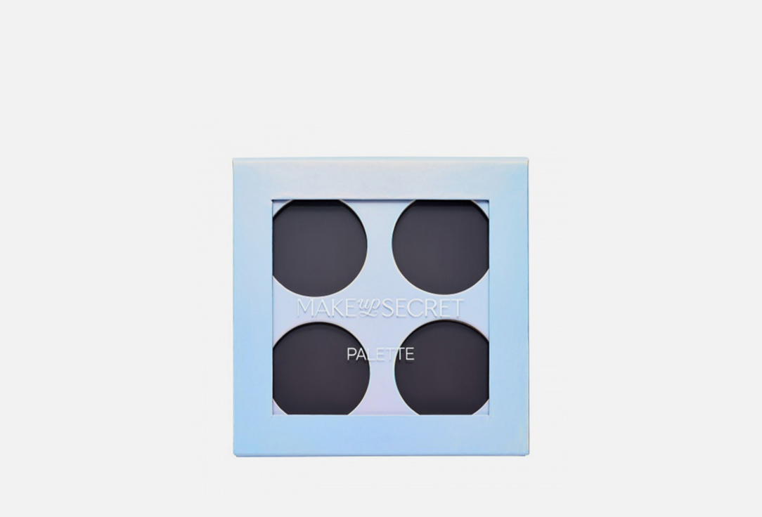 Изображение товара Палитра для косметики на магнитной основе MAKE UP SECRET Matte Holography 4 отделения компактная