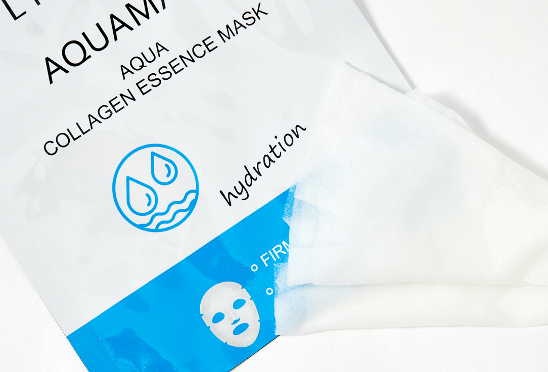 Увлажняющая маска для лица с морской водой и коллагеном LIMONI Aqua Collagen Essence Mask  