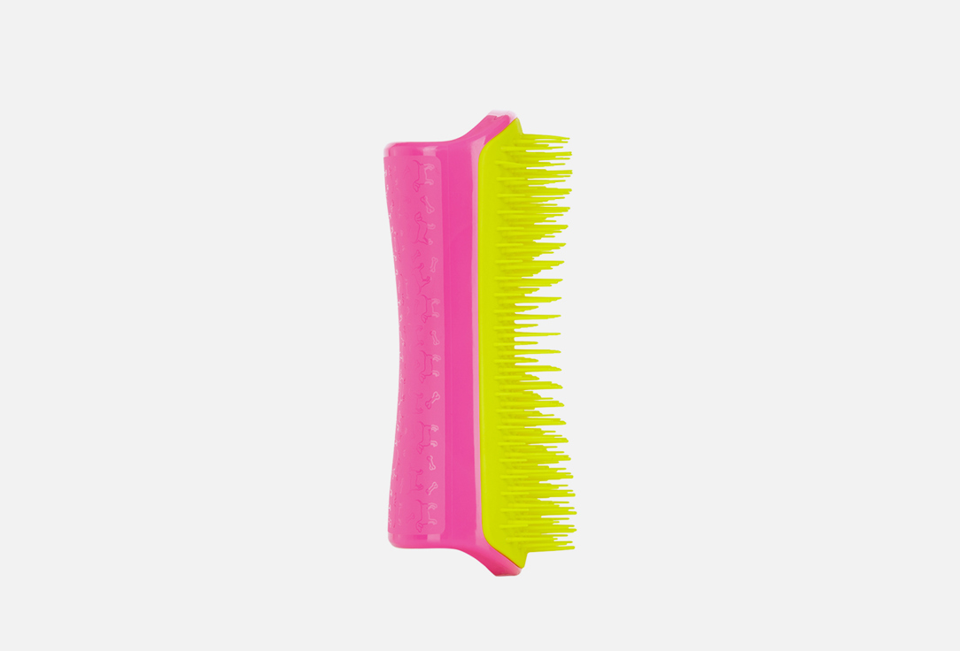 Расческа для распутывания шерсти  Pet Teezer Detangling comb Detangling & Dog Grooming Brush Pink & Yellow 
