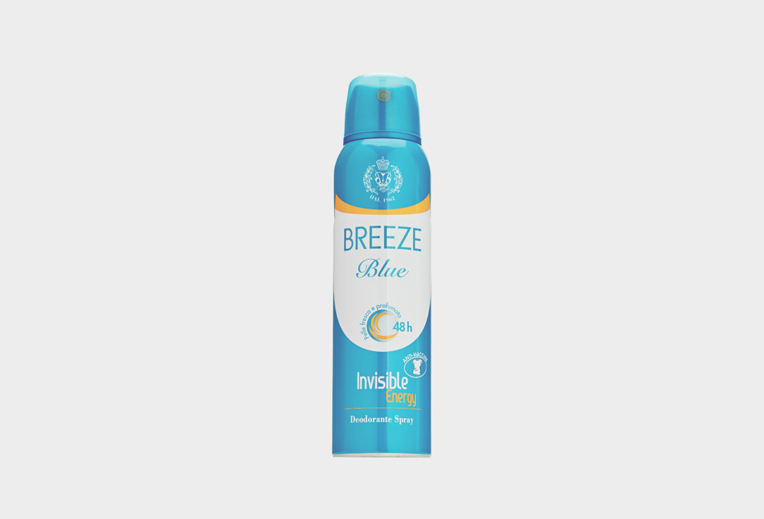 дезодорант спрей breeze дезодорант для тела в аэрозольной упаковке aqua Дезодорант для тела в аэрозольной упаковке BREEZE DEO SPRAY BLUE 150 мл