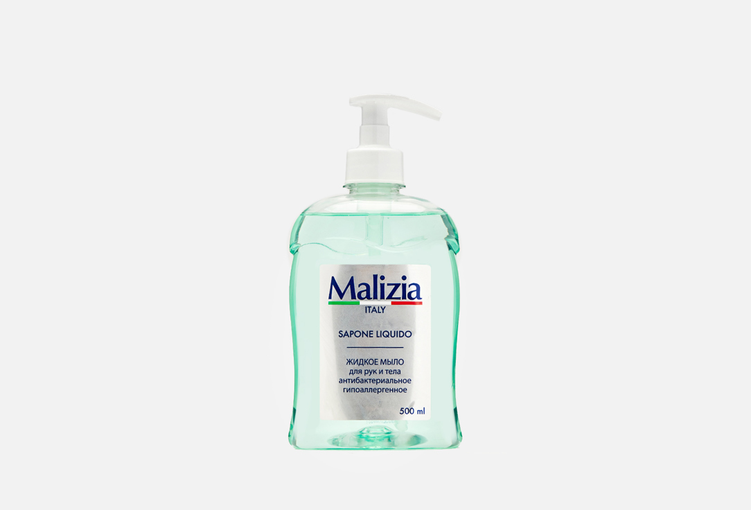 

Мыло с дозатором MALIZIA, LIQUID SOAP HYPOALLERGENIC WITH ANTIBACTERIAL 500 мл