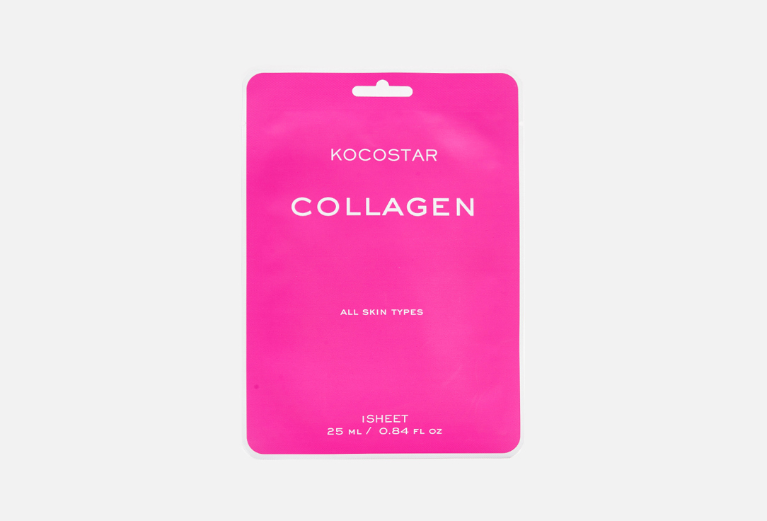 

Увлажняющая тканевая маска для лица KOCOSTAR, COLLAGEN 1 шт