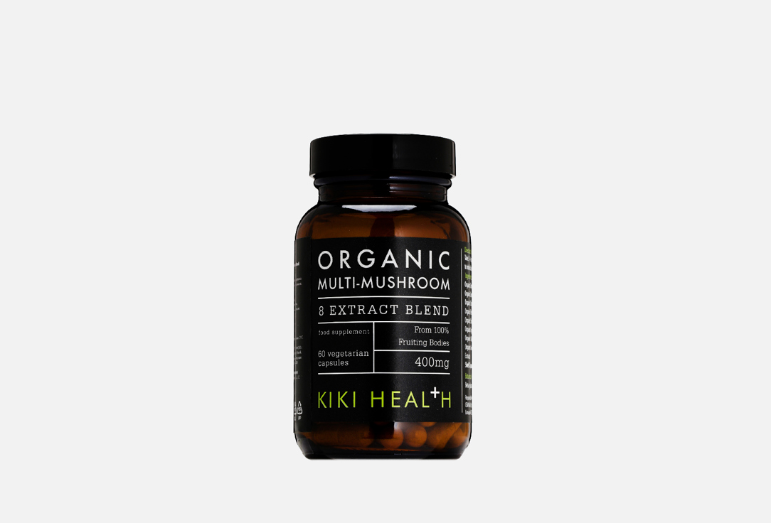биологически активная добавка KIKI HEALTH Organic Multi-Mushroom 60 шт kiki health kiki health порошок спирулины органический таблетки