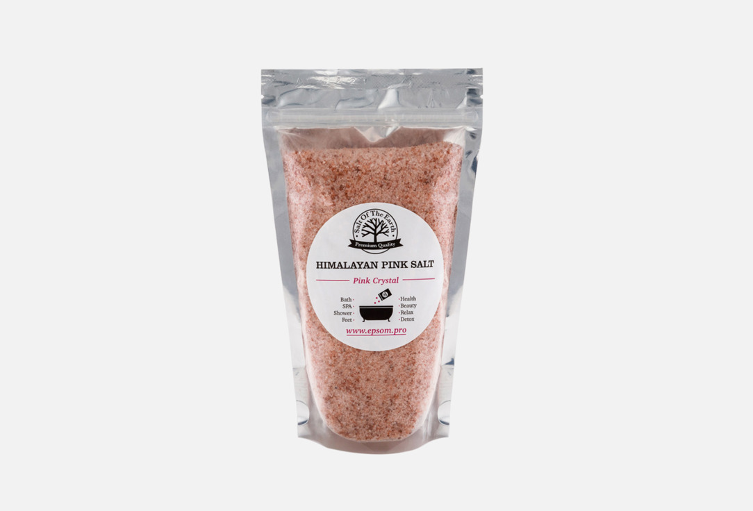 Гималайская соль розовая мелкая SALT OF THE EARTH Pink crystal 2.5 кг соль для ванн slim citrus с эфирным маслом salt of the earth 500 г