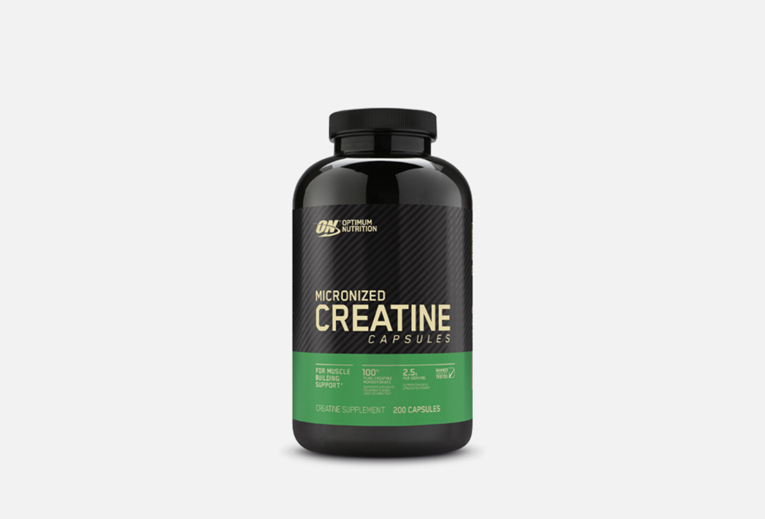 Изображение товара Креатин моногидрат в капсулах Optimum Nutrition Micronized Creatine 60 капсул