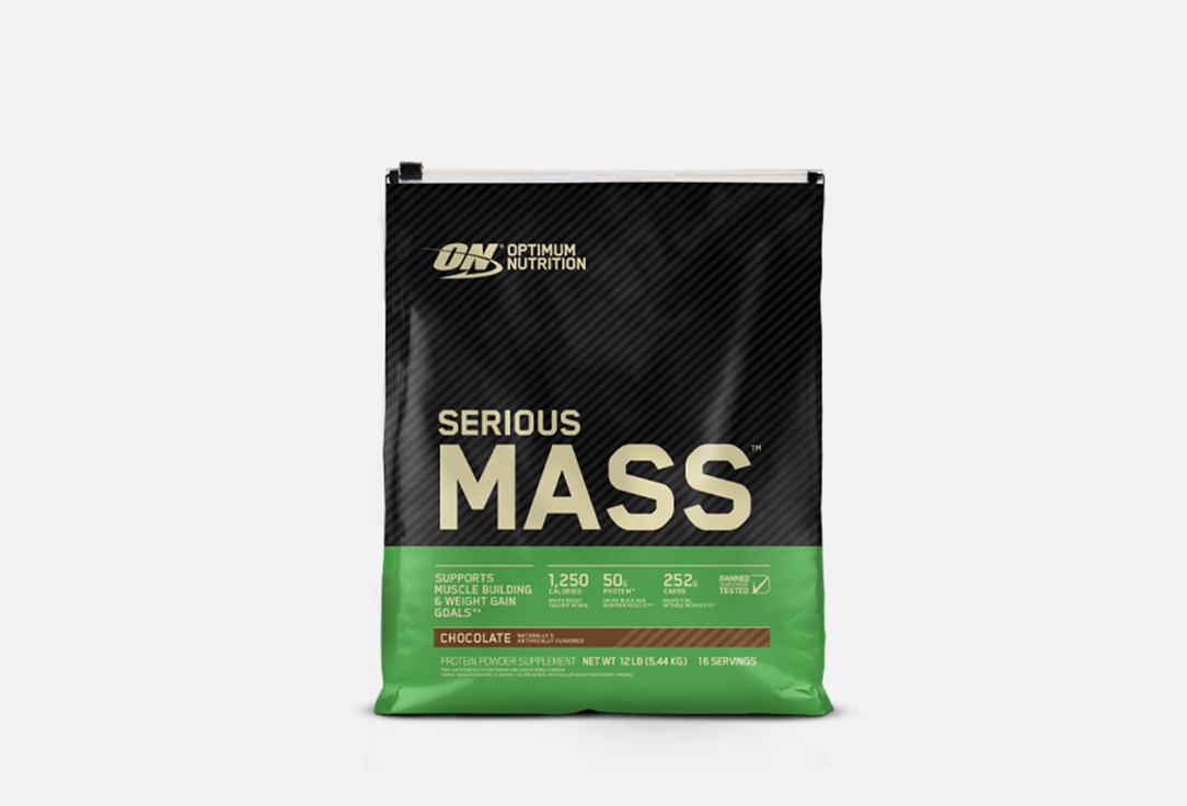Изображение товара Гейнер Optimum Nutrition Serious mass Шоколад 5440 г для набора мышечной массы