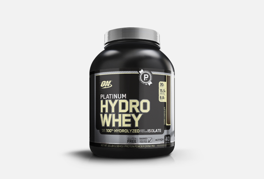Изображение товара Протеин Optimum Nutrition Platinum Hydrowhey Turbo Chocolate 1590 г для роста и восстановления мышц