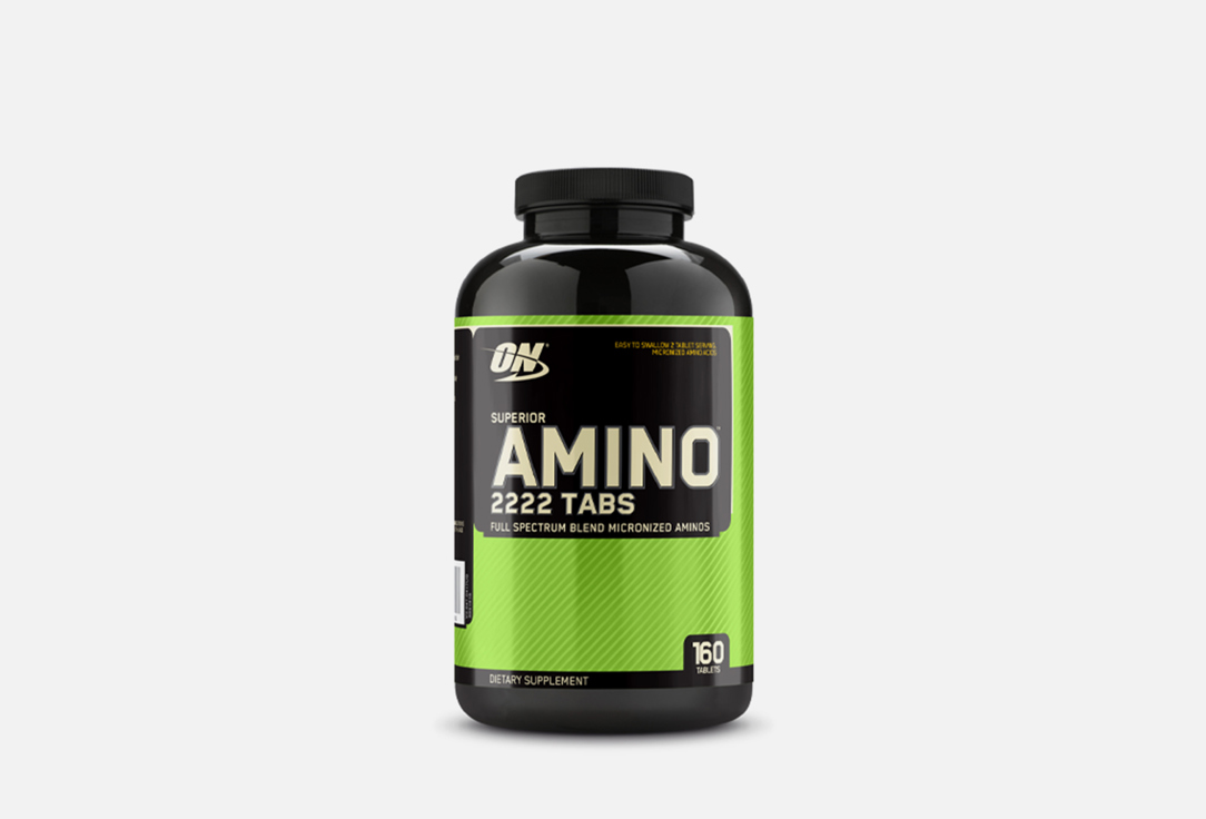 Комплекс аминокислот в таблетках OPTIMUM NUTRITION Super Amino 2222 160 шт optimum nutrition superior amino 2222 tabs 320 таблеток