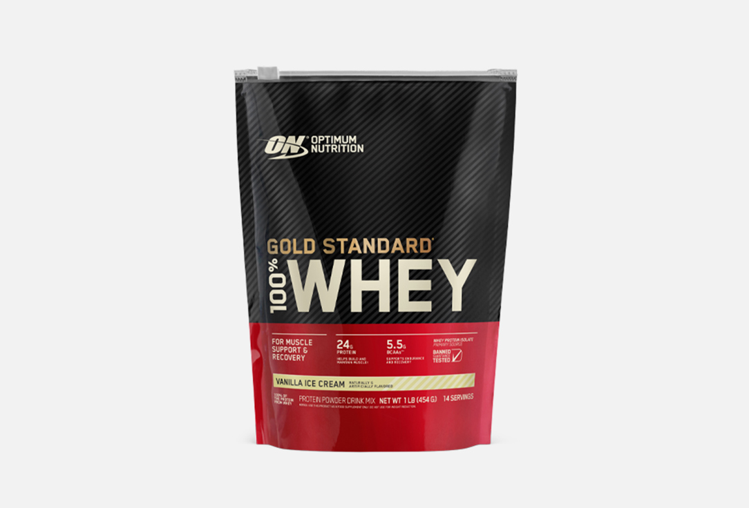 Протеин OPTIMUM NUTRITION Gold Standard 100% Whey Vanilla Ice Cream 454 г