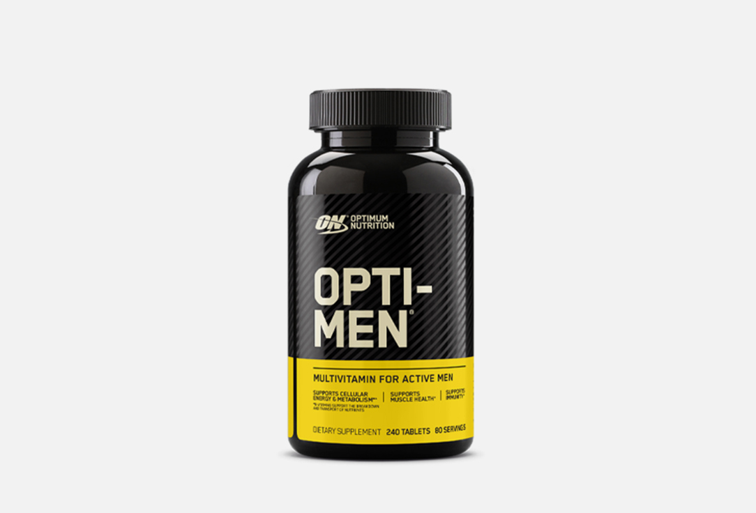 Витаминный комплекс OPTIMUM NUTRITION OPTI-MEN 240 шт optimum nutrition opti men multivitamin 150 tablets