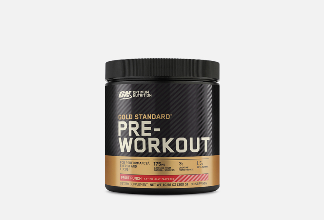 

Предтренировочный комплекс OPTIMUM NUTRITION, GOLD STANDARD PRE-WORKOUT Fruit Punch 300 г