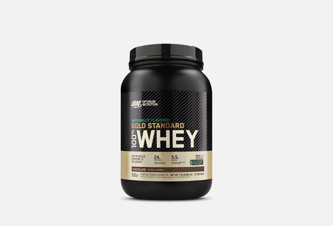 Протеин OPTIMUM NUTRITION Naturally Flavored Gold Standard 100% Whey 861 г протеин optimum nutrition gold standard 100% whey delicious strawberry 4540 г