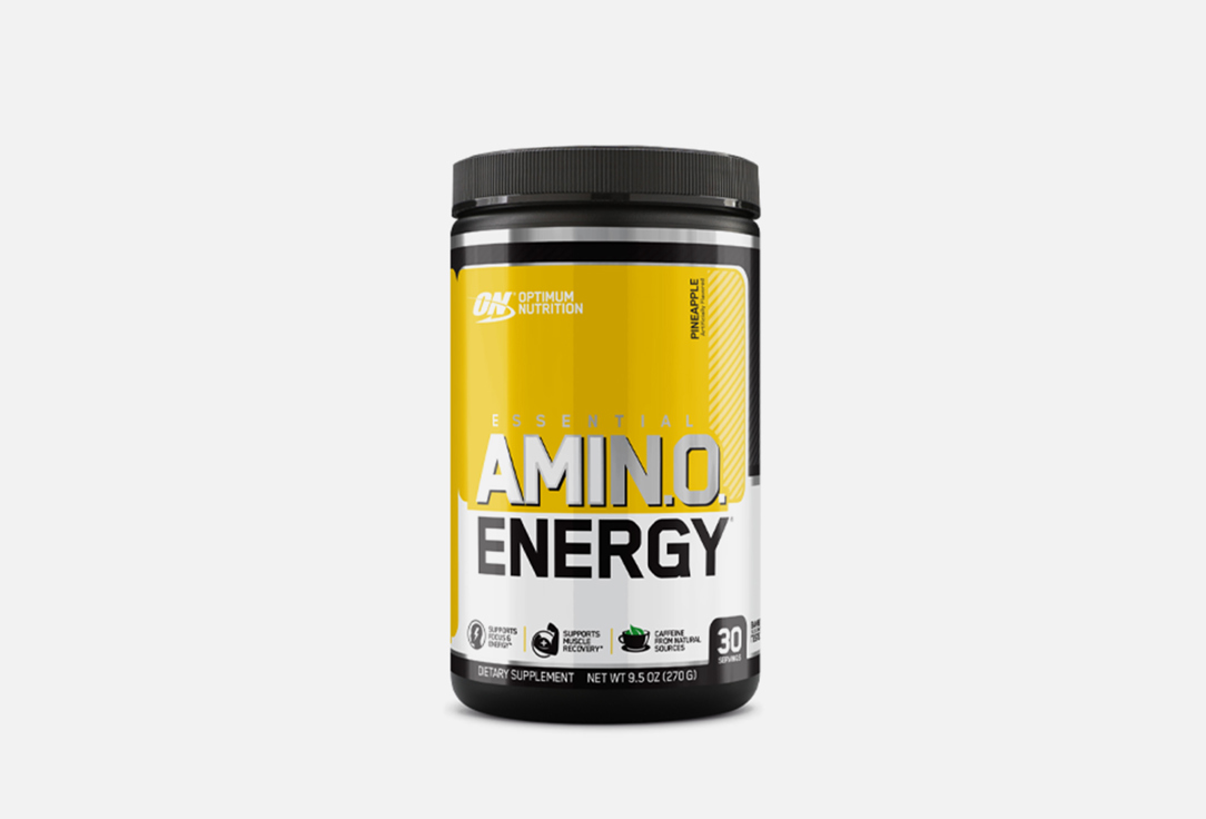 Комплекс аминокислот OPTIMUM NUTRITION Essential Amino Energy Pineapple 270 г комплекс аминокислот ultimate nutrition amino gold 325 tabs 1500 mg