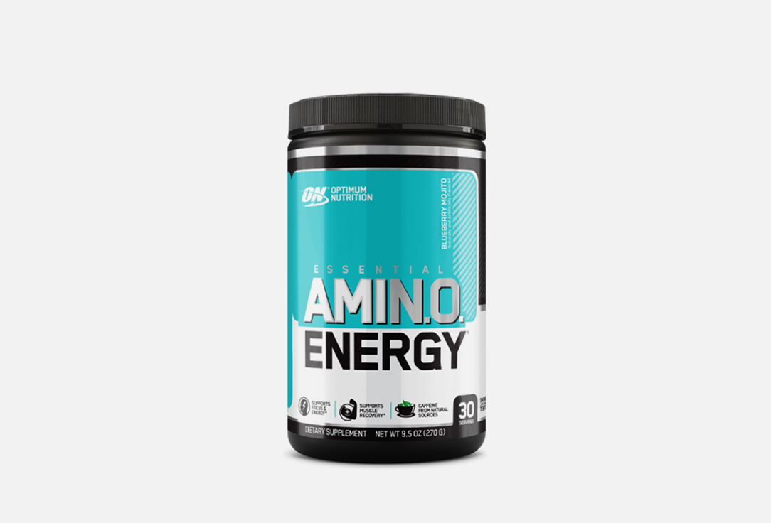 Комплекс аминокислот OPTIMUM NUTRITION Essential Amino Energy Blueberry Mojito 270 г optimum nutrition essential amino energy со вкусом ананаса 9 5 унций 270 г