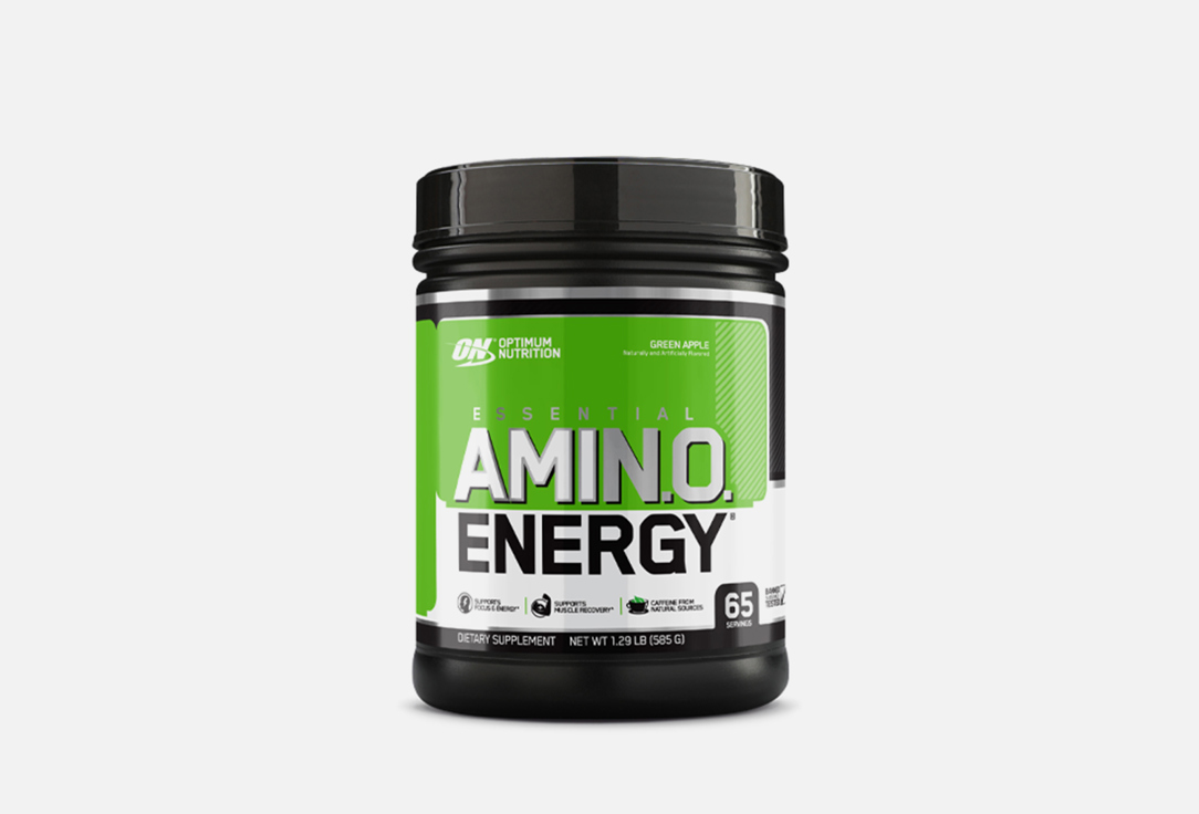 Комплекс аминокислот OPTIMUM NUTRITION Essential Amino Energy Green Apple 585 г жевательная конфета toxic nuclear sludge зеленое яблоко 20 гр