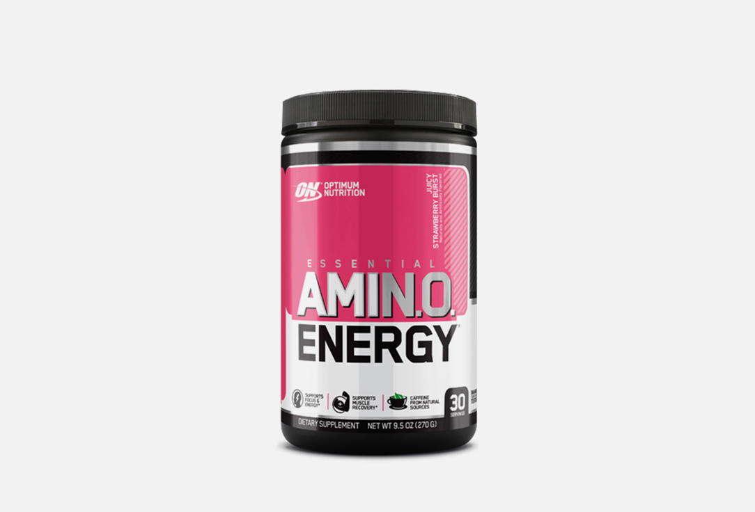 

Комплекс аминокислот OPTIMUM NUTRITION, Essential Amino Energy Juicy Strawberry Burst 270 г