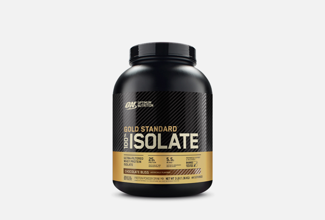 Изолят сывороточного протеина OPTIMUM NUTRITION Gold Standard 100% Isolate Шоколадное блаженство 1360 г