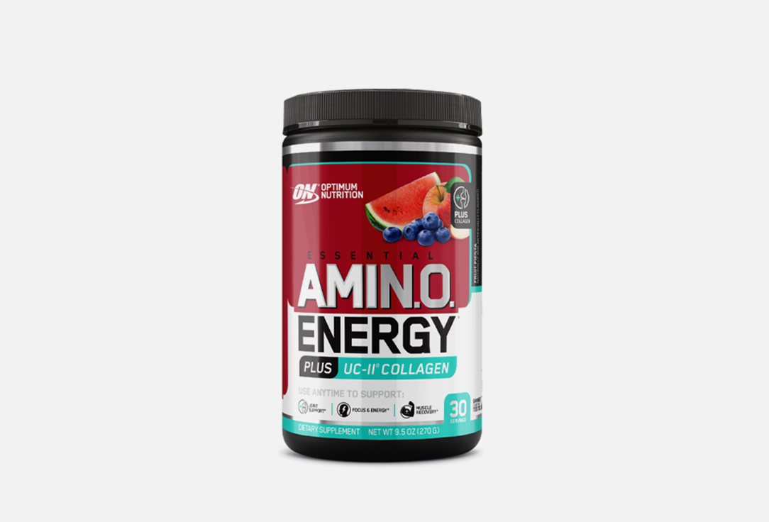 Комплекс аминокислот Optimum Nutrition Essential Amino Energy Plus UC - II Collagen Fruit Fiesta 