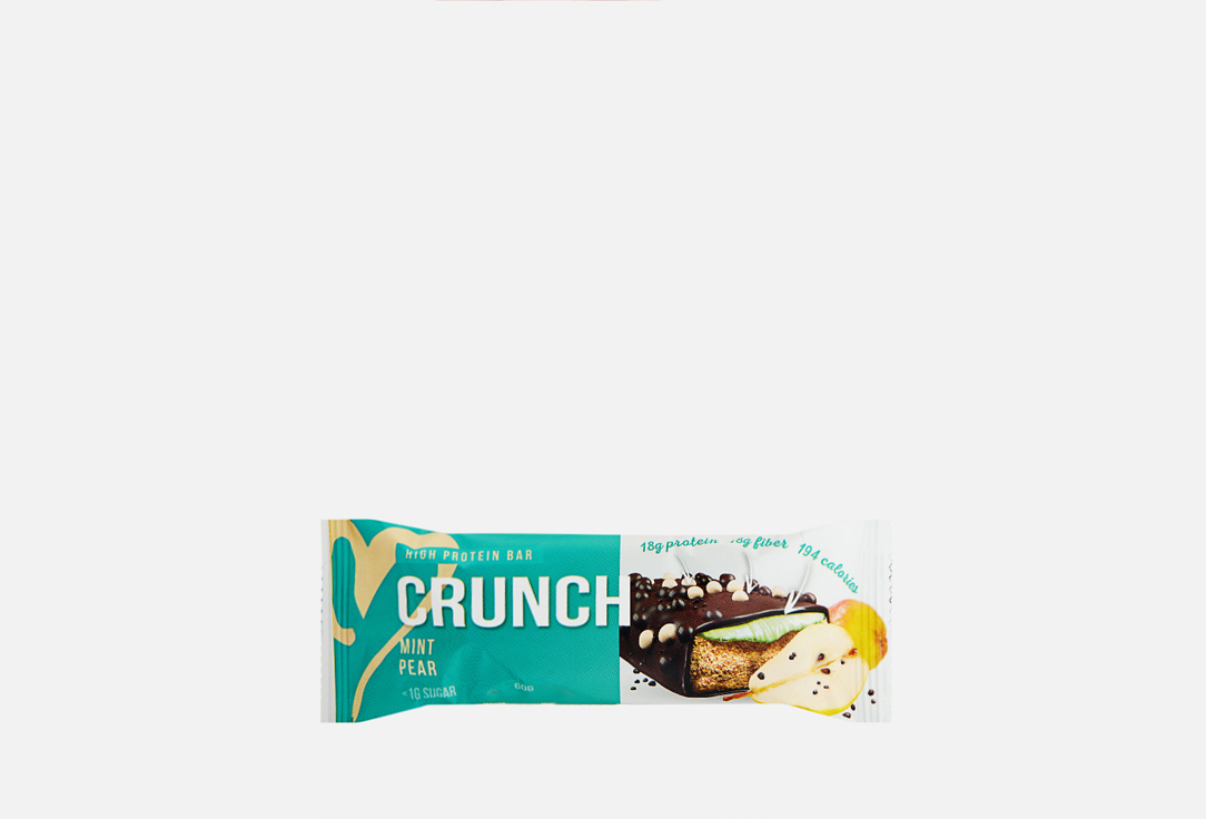 Четырёхслойный протеиновый батончик BOOTYBAR Crunch Bar Сладкая груша с мятной карамелью 1 шт протеиновый батончик chikalab с карамелью и лесным орехом 60 г