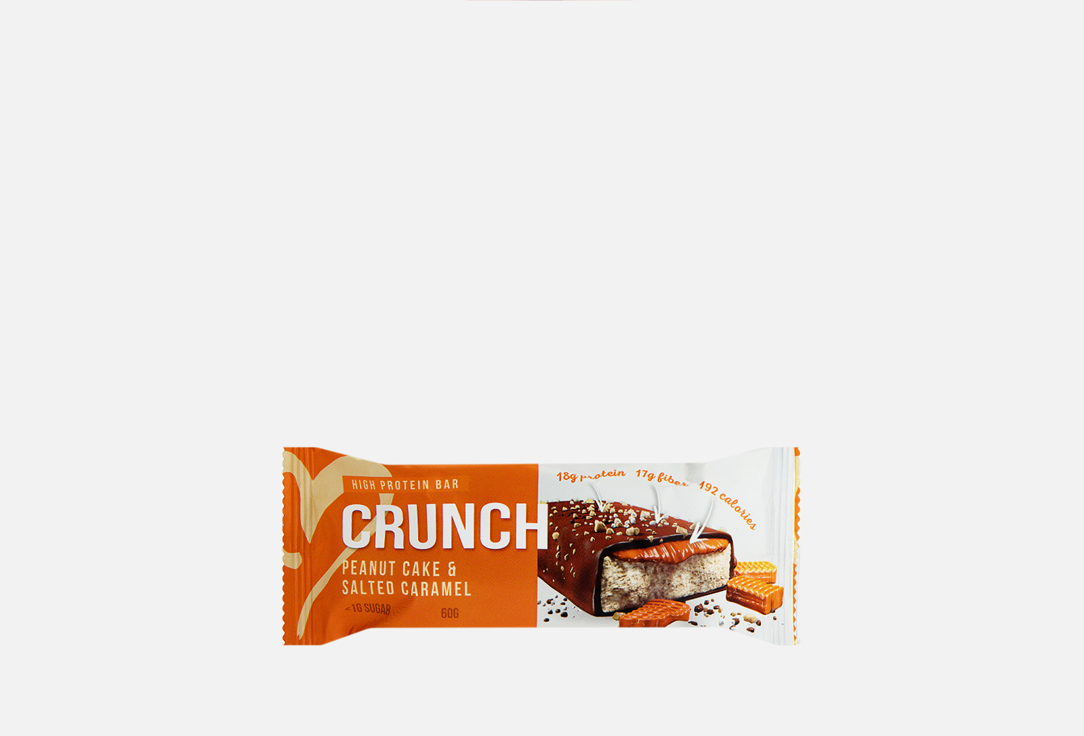 Четырёхслойный протеиновый батончик BOOTYBAR Crunch Bar Арахисовый пирог и соленая карамель 1 шт цена и фото