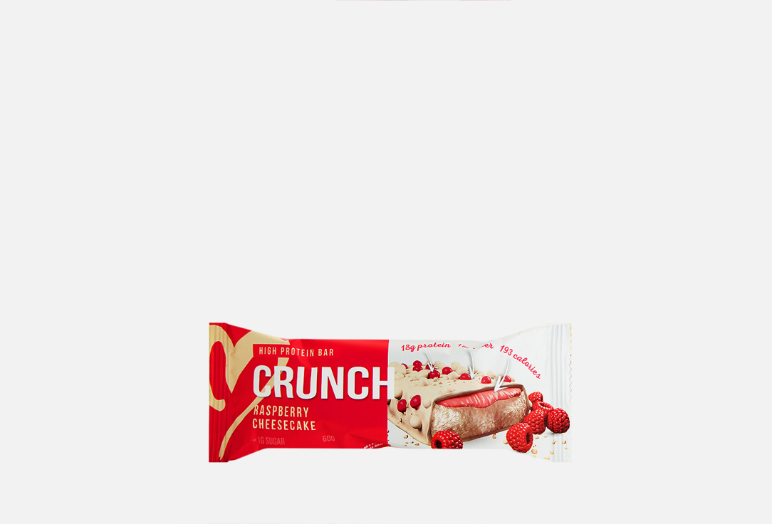Четырёхслойный протеиновый батончик BOOTYBAR Crunch Bar Малиновый чизкейк 60 г цена и фото