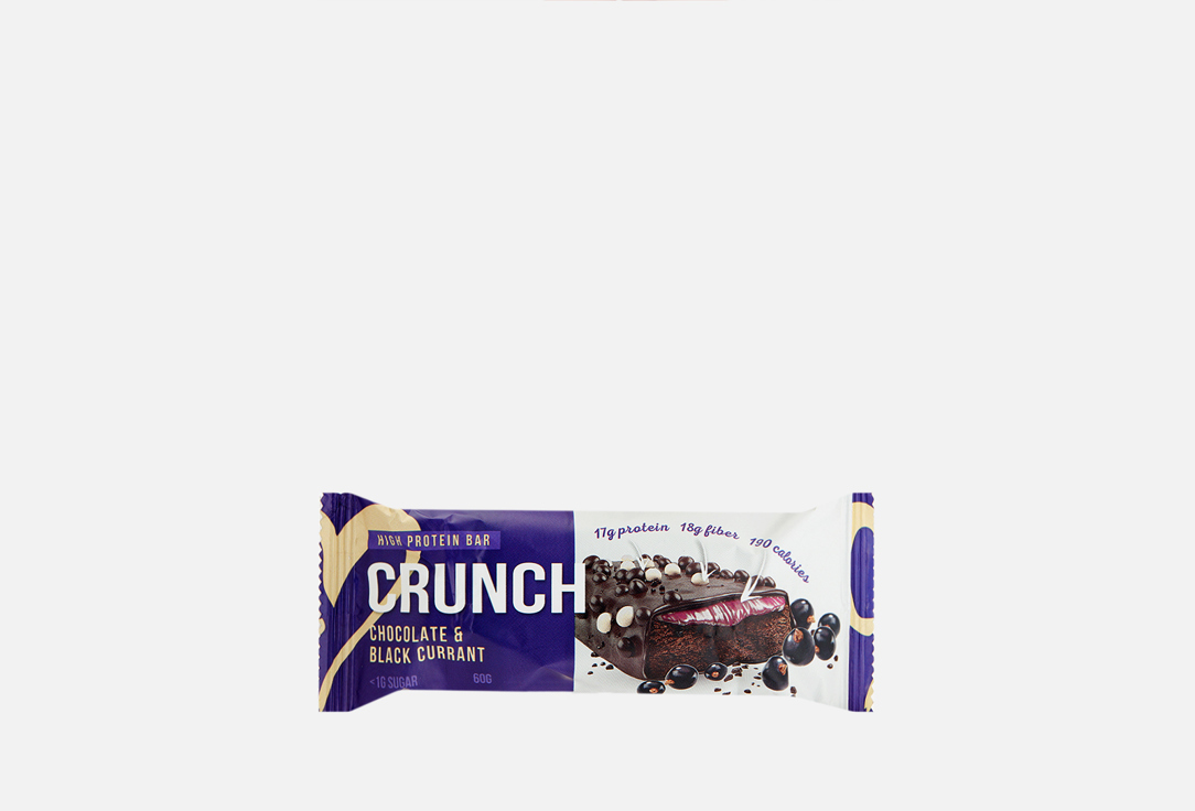 Четырёхслойный протеиновый батончик BOOTYBAR Crunch Bar Шоколад & Черная смородина 1 шт батончик протеиновый шоколад bioniq protein bar 1 шт