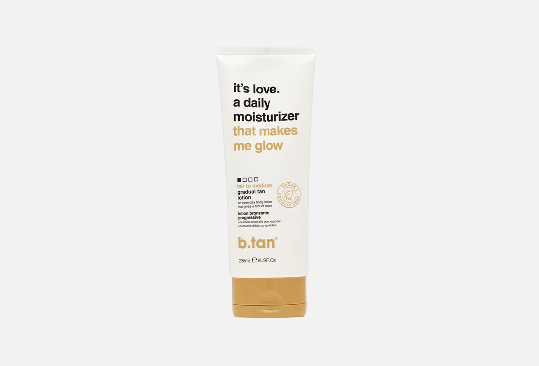 Лосьон-автозагар для ежедневного применения, постепенного действия B.tan   it's love a daily moisturizer that makes me  