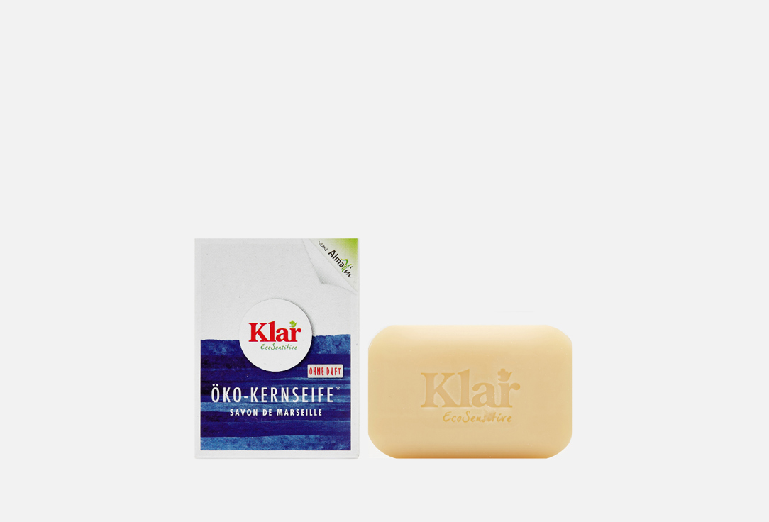 Твердое мыло ядровое марсельское гипоаллергенное ЭКО Klar curd soap 