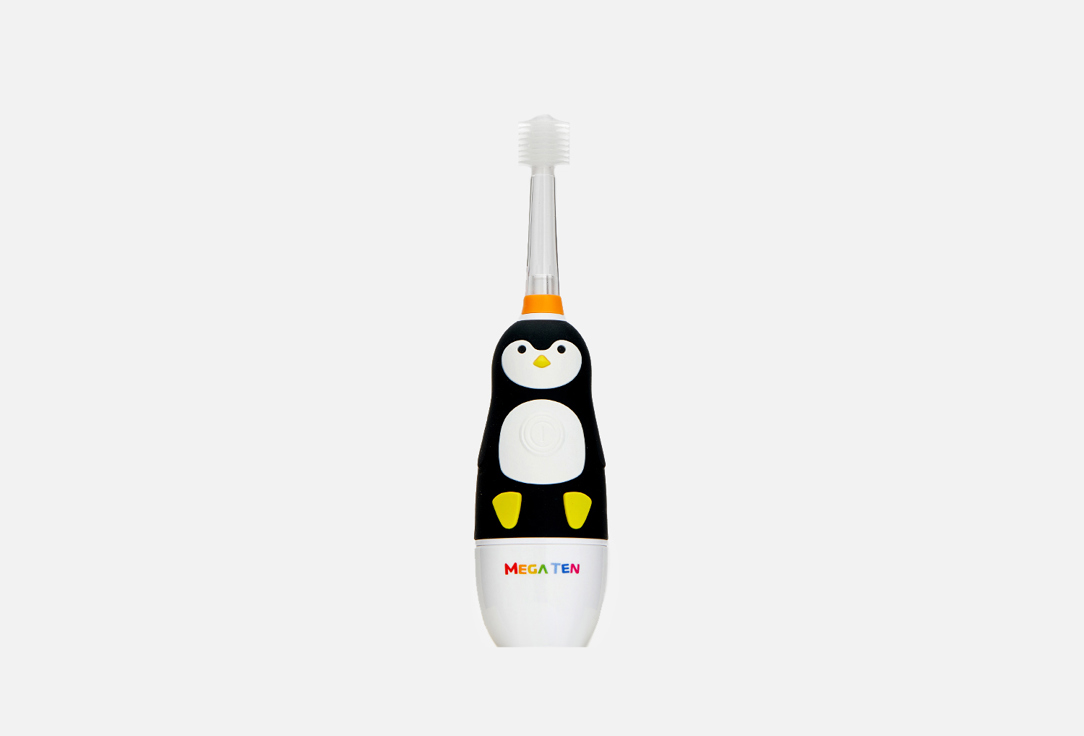 Детская электрическая зубная щетка MEGA TEN KIDS SONIC Penguin 1 шт электрическая зубная щетка детская cleardent далматинец джой 2 шт