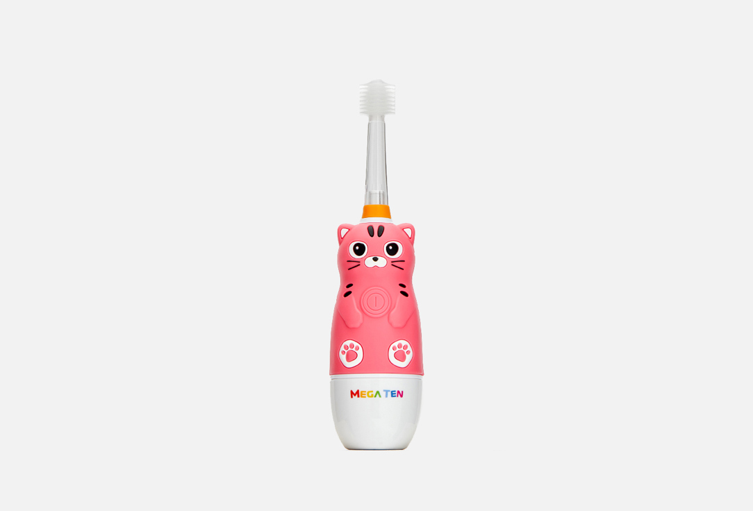 цена Детская электрическая зубная щетка MEGA TEN KIDS SONIC Cat 1 шт