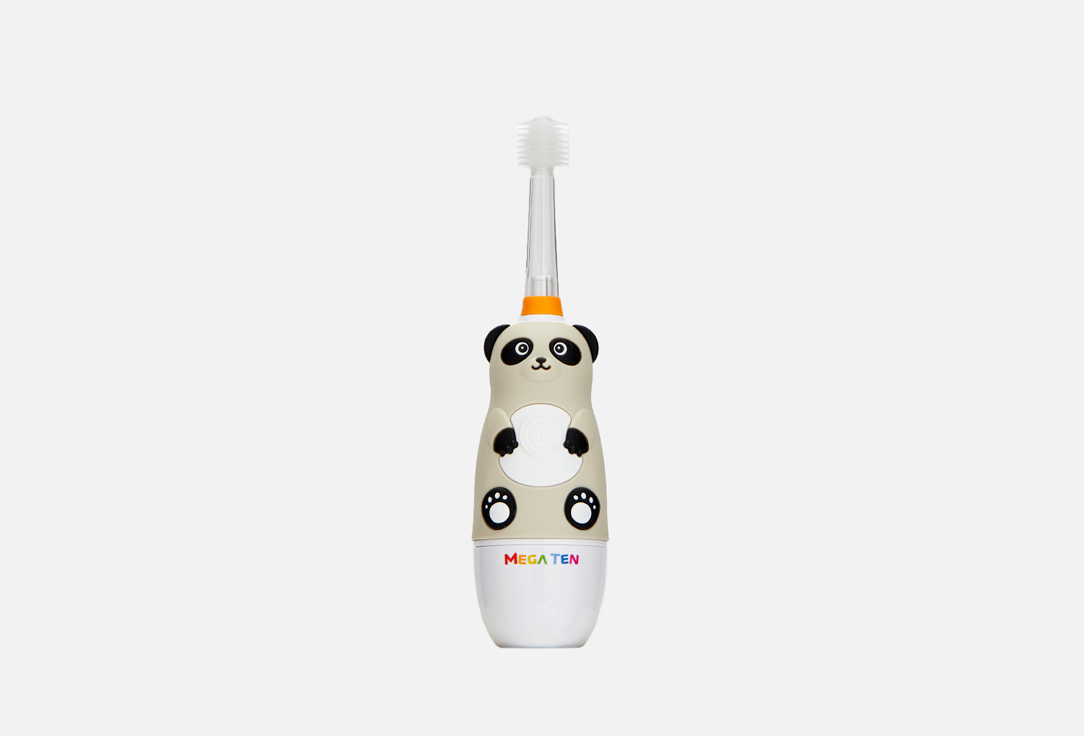 Детская электрическая зубная щетка MEGA TEN KIDS SONIC Panda 1 шт электрическая зубная щетка cleardent электрическая зубная щетка детская kids magic care панда понго