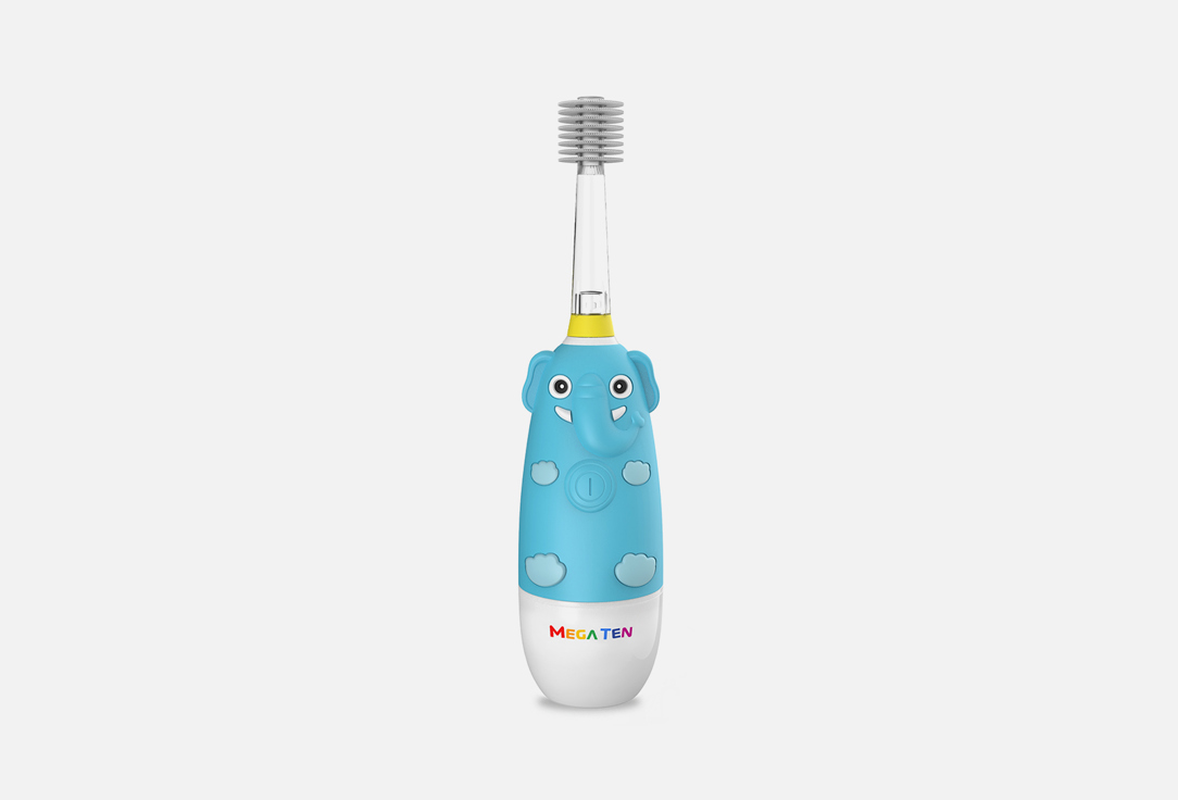 цена Детская электрическая зубная щетка MEGA TEN KIDS SONIC Elephant 1 шт