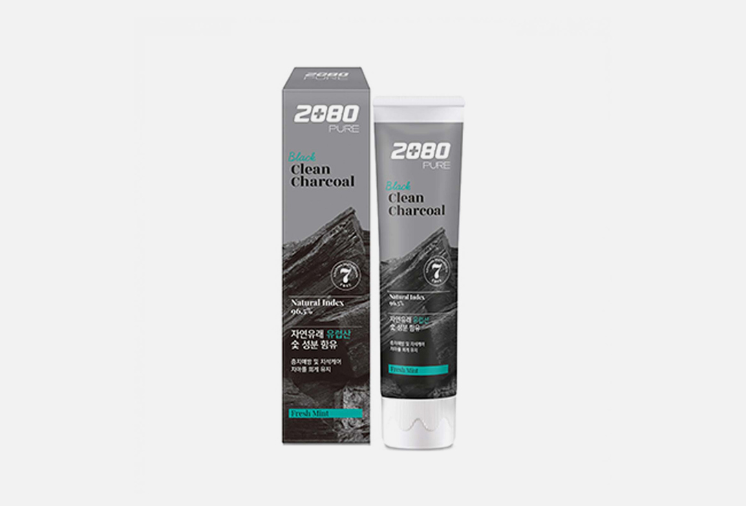Зубная паста DENTAL CLINIC 2080 Pure Charcoal 120 г цена и фото