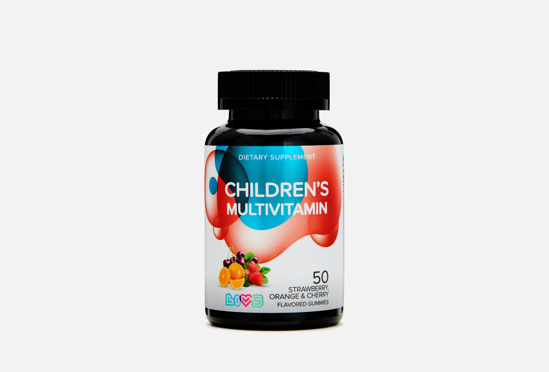 Витаминный комплекс для детей LIVS CHILDREN’S MULTIVITAMIN в жевательных пастилках 50 шт витаминный комплекс для детей livs children’s multivitamin в жевательных пастилках 50 шт