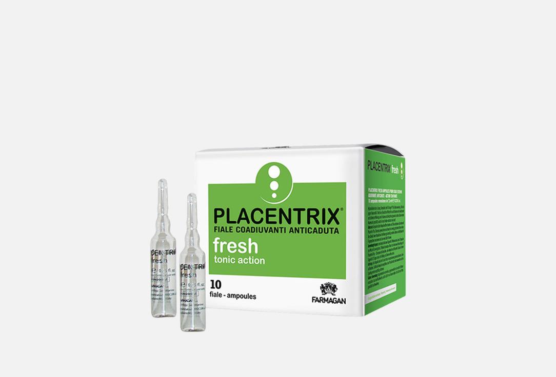 Изображение товара PLACENTRIX FRESH Лосьон тонизирующий против выпадения волос в ампулах, 10х7,5 мл Farmagan PLACENTRIX FRESH TONIC ACTION AMPOULES 10X7,5 ML